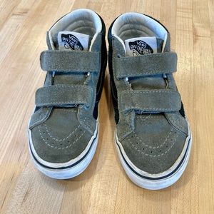 Used Vans kids skate shoes. Size 12. In good condition.  Black and gray